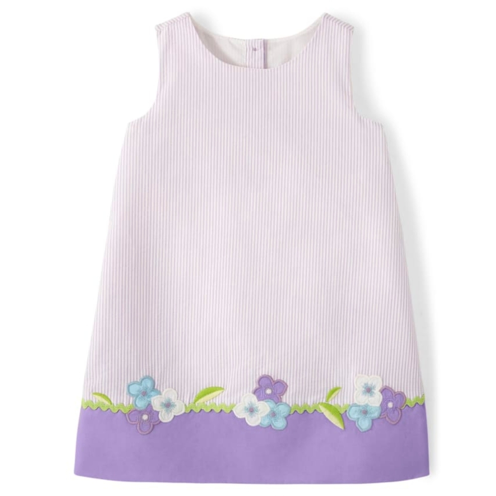 Gymboree Lavender & Purple Floral A-Line Dress